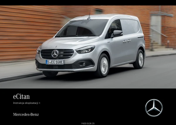 Instrukcja obsługi Mercedes-Benz eCitan I420 elektryczny kompaktowy van — wydanie 05.2025