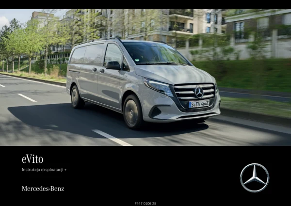 Instrukcja obsługi Mercedes-Benz eVito I447 elektryczny van — wydanie 05.2026