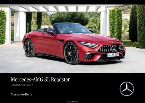 Instrukcja obsługi Mercedes-Benz SL R232 Mercedes-AMG Roadster — wydanie 06.2026