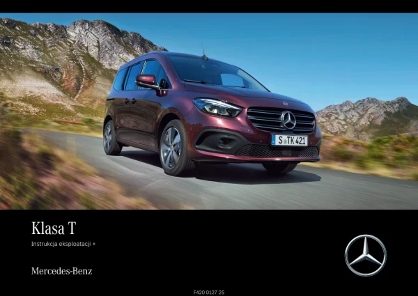 Instrukcja obsługi Mercedes-Benz T-Class T420 kompaktowy van osobowy — wydanie 02.2025