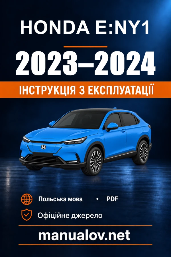 Honda e:Ny1 — instrukcja obsługi, 2023–2024
