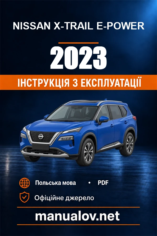 Nissan X-Trail e-POWER — instrukcja obsługi, 2023