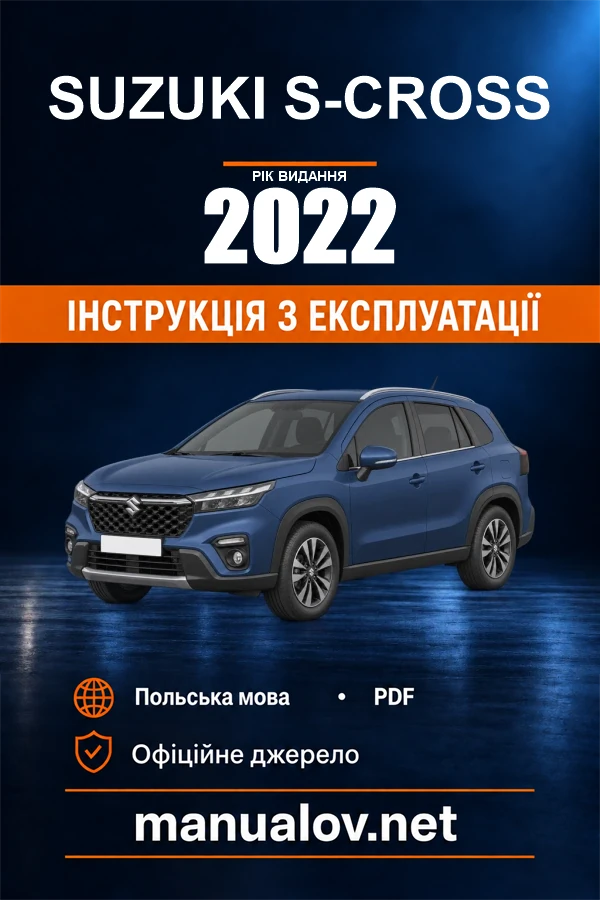 Suzuki S-Cross — instrukcja obsługi, rok wydania 2022