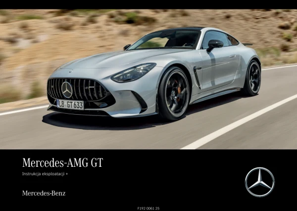 Instrukcja obsługi Mercedes-Benz AMG GT — wydanie 06.2026