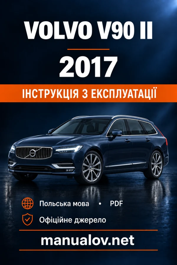 Instrukcja obsługi Volvo V90 — MY 2017