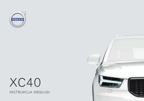 Instrukcja obsługi Volvo XC40 — MY 2019