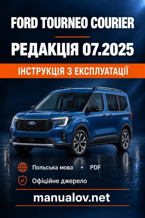 Instrukcja obsługi Ford Tourneo Courier — wydanie 07.2025