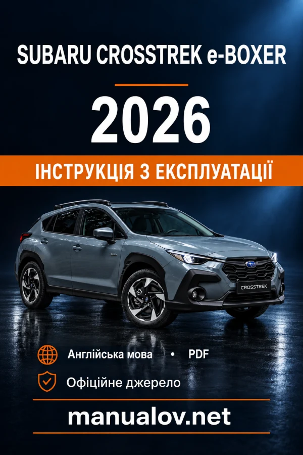 Instrukcja obsługi Subaru Crosstrek e-BOXER — MY 2026