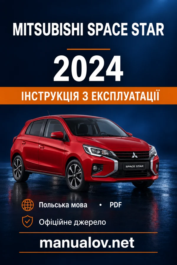 Instrukcja obsługi Mitsubishi Space Star A0 — MY 2024