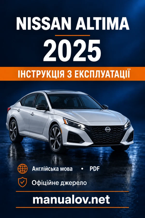 Instrukcja obsługi Nissan Altima L34 (USA) — MY 2025