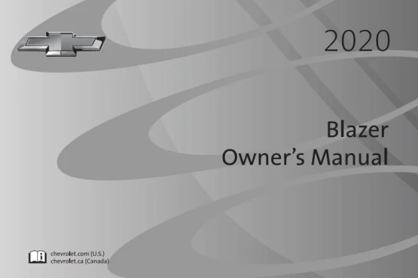 Instrukcja obsługi Chevrolet Blazer — MY 2020