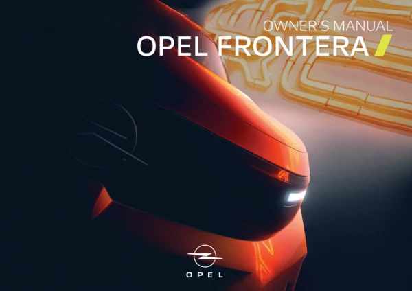 Інструкція з експлуатації Opel Frontera C — видання 05.2026
