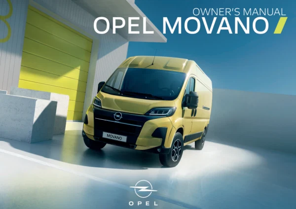Instrukcja obsługi Opel Movano C — wydanie 12.2025