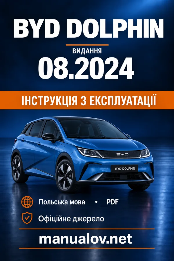 Instrukcja obsługi BYD Dolphin — wydanie 08.2024