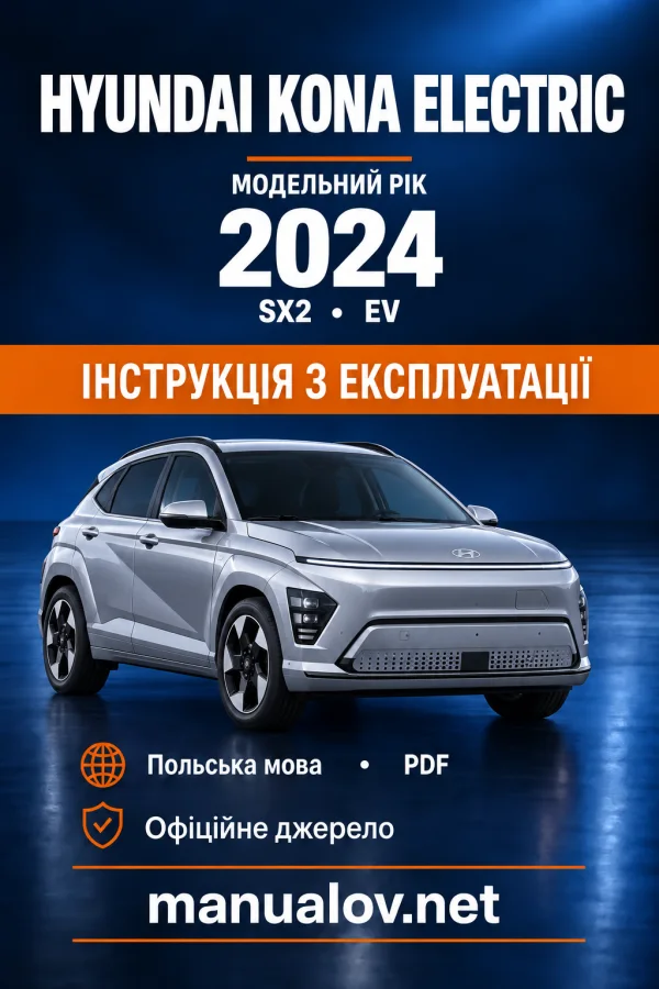 Instrukcja obsługi Hyundai Kona SX2 Electric — MY 2024