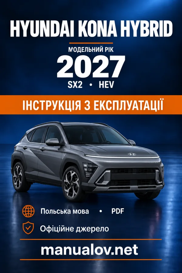 Instrukcja obsługi Hyundai Kona SX2 Hybrid — MY 2027