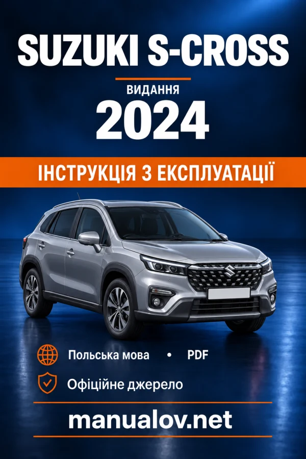 Instrukcja obsługi Suzuki S-Cross — wydanie 2024