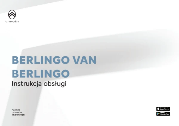 Instrukcja obsługi Citroën Berlingo III / Berlingo Van — wydanie 08.2026