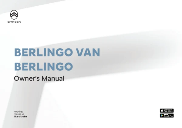 Instrukcja obsługi Citroën Berlingo III / Berlingo Van — wydanie 08.2026