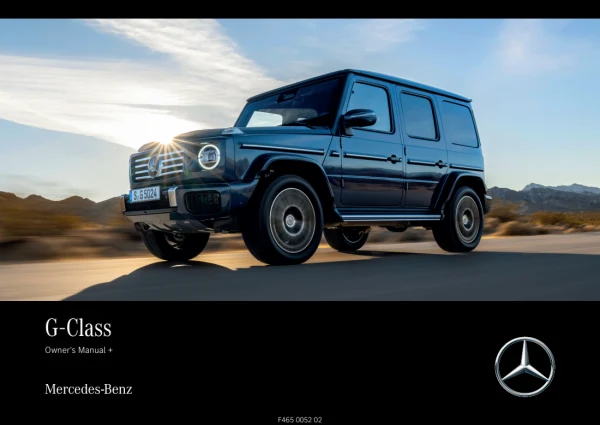Instrukcja obsługi Mercedes-Benz G-Class W465 — wydanie 09.2026