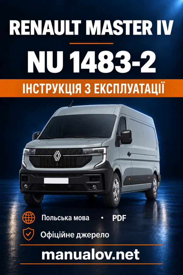 Instrukcja obsługi Renault Master IV — wydanie 08/2024