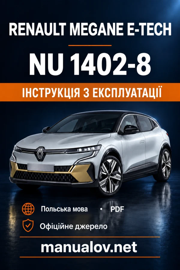Instrukcja obsługi Renault Megane E-Tech electric — wydanie 02/2025