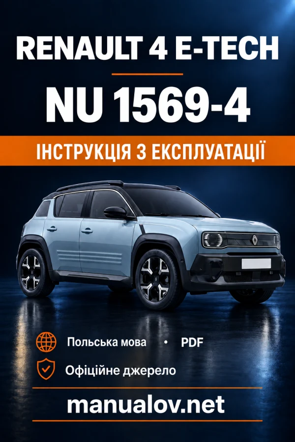 Instrukcja obsługi Renault 4 E-Tech electric — wydanie 06/2026