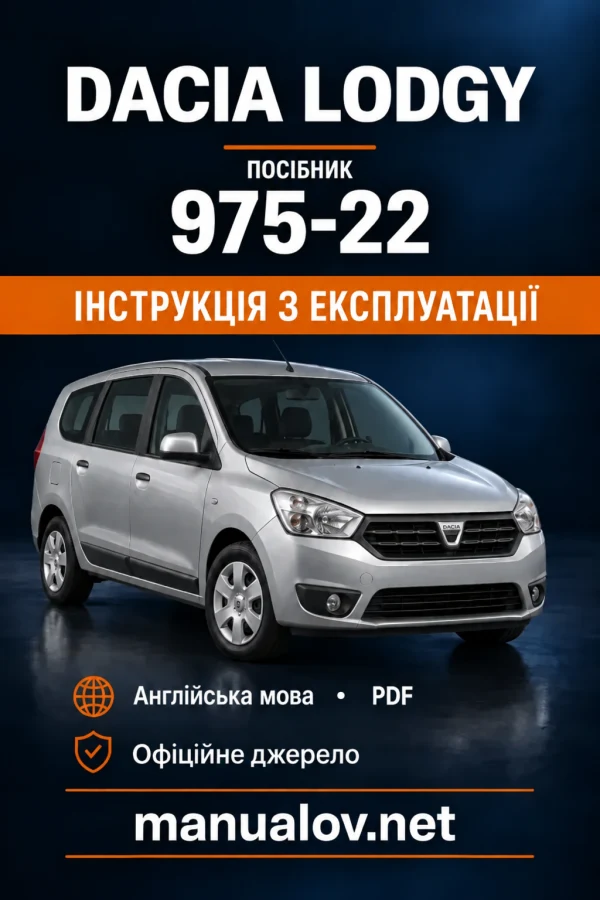 Instrukcja obsługi Dacia Lodgy — wydanie NU 975-22