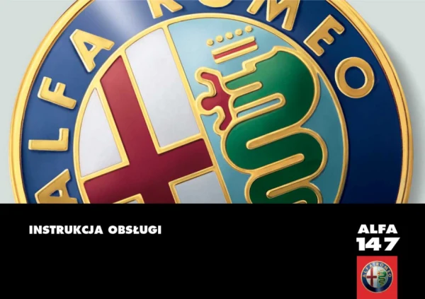 Instrukcja obsługi Alfa Romeo 147 — wydanie 04/2007, 2