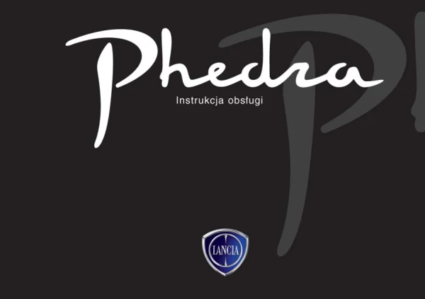 Instrukcja obsługi Lancia Phedra — wydanie 11/2009