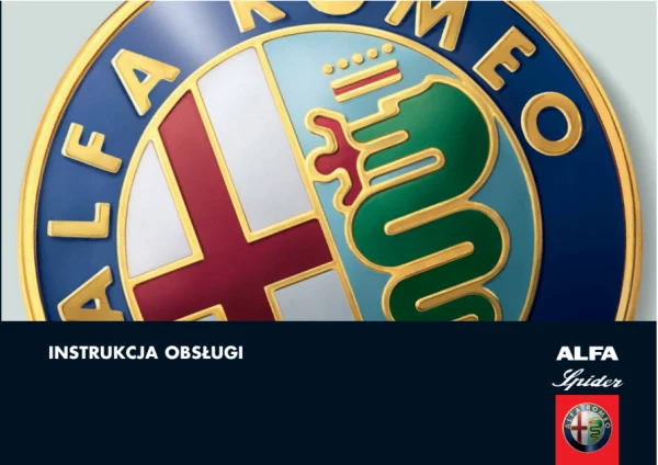 Instrukcja obsługi Alfa Romeo Spider — wydanie 530.05.019