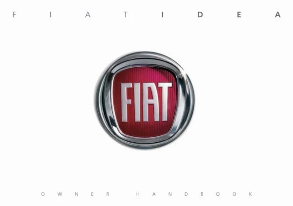 Instrukcja obsługi Fiat Idea — wydanie 07/2008