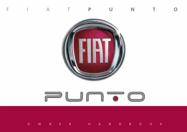 Instrukcja obsługi Fiat Punto — wydanie 01/2018