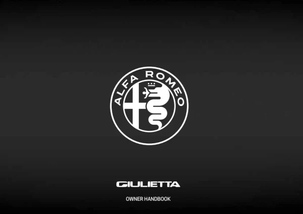 Instrukcja obsługi Alfa Romeo Giulietta — wydanie 12/2018