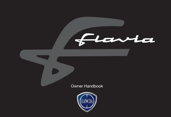 Instrukcja obsługi Lancia Flavia — wydanie 08/2012