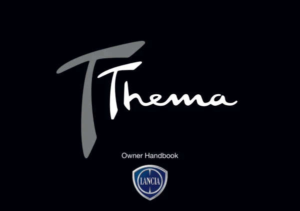 Instrukcja obsługi Lancia Thema — wydanie 09/2013