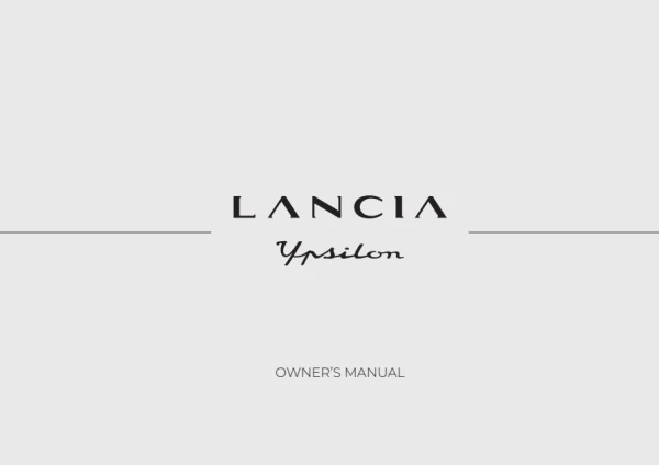Instrukcja obsługi Lancia Ypsilon — wydanie 09/2025
