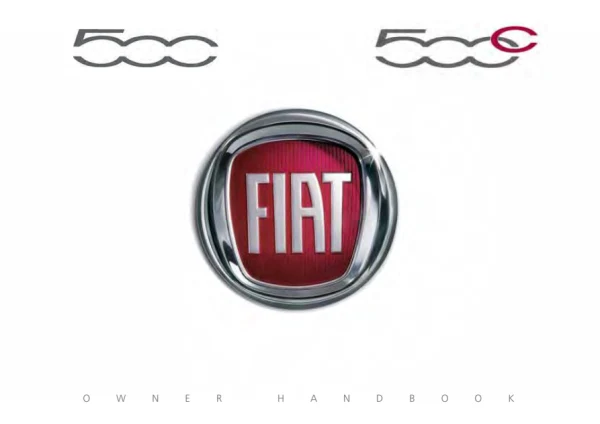 Instrukcja obsługi Fiat 500 — wydanie 09/2023 / 2