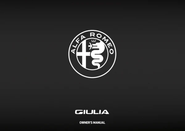 Instrukcja obsługi Alfa Romeo Giulia — wydanie 01/2026 / 2