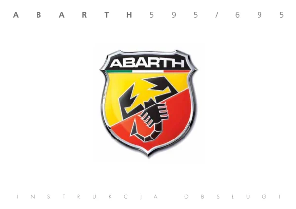 Instrukcja obsługi Abarth 595 — wydanie 05/2022 / 2