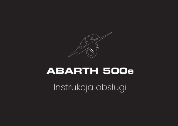 Instrukcja obsługi Abarth 500e — wydanie 03/2026