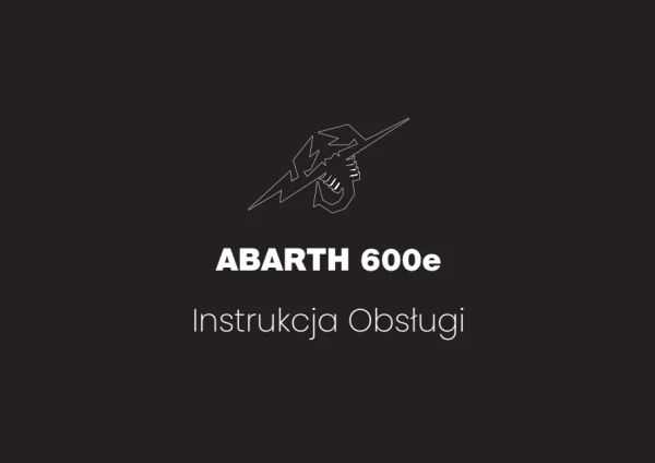 Instrukcja obsługi Abarth 600e — wydanie 01/2026