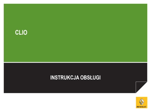 Instrukcja obsługi Renault Clio III Phase 1 — wydanie 01/2008