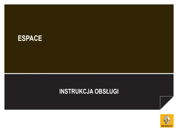 Instrukcja obsługi Renault Espace IV Phase 4 — wydanie 11/2012