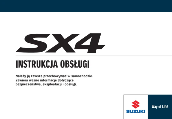 Instrukcja obsługi Suzuki SX4 — wydanie 09/2008