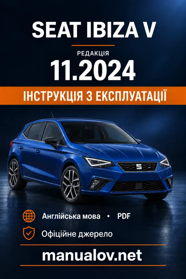 Instrukcja obsługi SEAT Ibiza V — wydanie 11.2024
