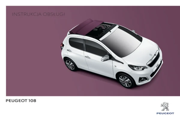 Instrukcja obsługi Peugeot 108 — wydanie ed01-2016