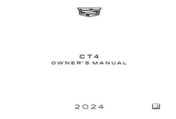 Інструкція з експлуатації Cadillac CT4 — MY 2024