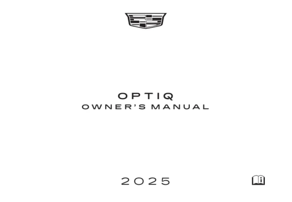 Instrukcja obsługi Cadillac OPTIQ — MY 2025
