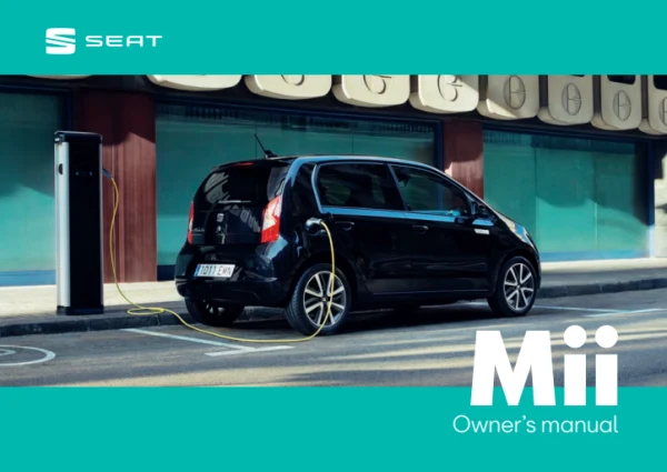 Instrukcja obsługi SEAT Mii electric — MY 2022